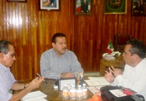 Reunión con presidente Tecomán